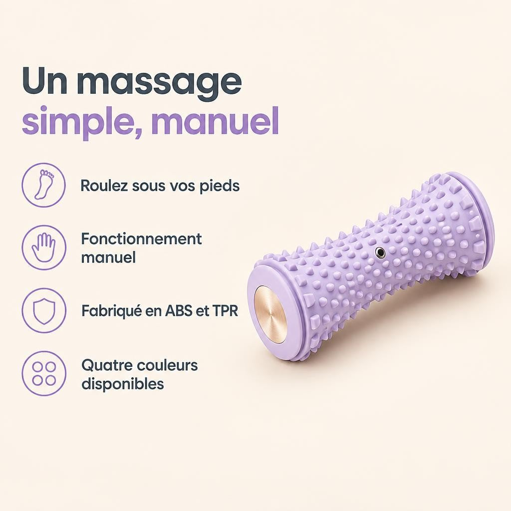 Rouleau de massage manuel pour les pieds